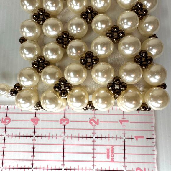 FREE PEOPLE Pearl Mini Crossbody Bag Chunky Glam Going Out Dressy Party‎ - Picture 8 of 9